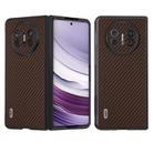 For Huawei Mate X5 ABEEL Carbon Fiber Texture Protective Phone Case(Dark Brown) - 1