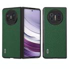 For Huawei Mate X5 ABEEL Genuine Leather Litchi Texture Phone Case(Green) - 1
