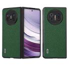 For Huawei Mate X5 ABEEL Genuine Leather Litchi Texture Phone Case(Green) - 1