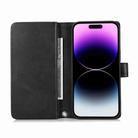 For iPhone 13 Wristband Card Slot Leather Phone Case(Black) - 4