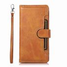 For iPhone 16 Pro Max Wristband Card Slot Leather Phone Case(Brown) - 2