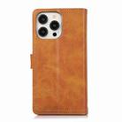 For iPhone 16 Pro Max Wristband Card Slot Leather Phone Case(Brown) - 3