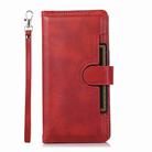 For iPhone 16 Pro Max Wristband Card Slot Leather Phone Case(Red) - 2