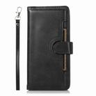 For iPhone 16 Pro Max Wristband Card Slot Leather Phone Case(Black) - 2