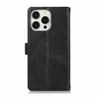 For iPhone 16 Pro Max Wristband Card Slot Leather Phone Case(Black) - 3