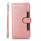 For iPhone 16 Pro Wristband Card Slot Leather Phone Case(Rose Gold) - 2