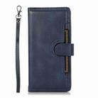 For iPhone 16 Pro Wristband Card Slot Leather Phone Case(Blue) - 2