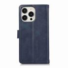 For iPhone 16 Pro Wristband Card Slot Leather Phone Case(Blue) - 3