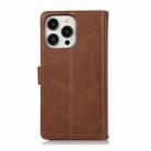 For iPhone 16 Pro Wristband Card Slot Leather Phone Case(Coffee) - 3