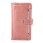 For iPhone 16 Plus Wristband Card Slot Leather Phone Case(Rose Gold) - 2