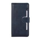 For iPhone 16 Plus Wristband Card Slot Leather Phone Case(Blue) - 2