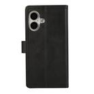 For iPhone 16 Plus Wristband Card Slot Leather Phone Case(Black) - 3