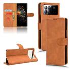 For Xiaomi Mix Fold 3 Skin Feel Magnetic Flip Leather Phone Case(Brown) - 1