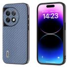 For OnePlus Ace 2 Pro ABEEL Carbon Fiber Texture Protective Phone Case(Light Blue) - 1