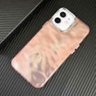 For iPhone 11 3D IMD Water Ripple TPU + Acrylic Electroplated Phone Case(Pink) - 1