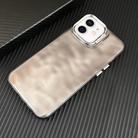 For iPhone 12 3D IMD Water Ripple TPU + Acrylic Electroplated Phone Case(Black) - 1