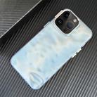 For iPhone 12 Pro Max 3D IMD Water Ripple TPU + Acrylic Electroplated Phone Case(Blue) - 1