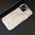 For iPhone 13 3D IMD Water Ripple TPU + Acrylic Electroplated Phone Case(Silver) - 1