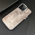 For iPhone 13 Pro Max 3D IMD Water Ripple TPU + Acrylic Electroplated Phone Case(Black) - 1