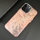 For iPhone 13 Pro Max 3D IMD Water Ripple TPU + Acrylic Electroplated Phone Case(Pink) - 1