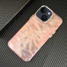 For iPhone 14 3D IMD Water Ripple TPU + Acrylic Electroplated Phone Case(Pink) - 1