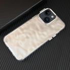 For iPhone 15 3D IMD Water Ripple TPU + Acrylic Electroplated Phone Case(Silver) - 1