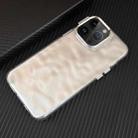 For iPhone 15 Pro 3D IMD Water Ripple TPU + Acrylic Electroplated Phone Case(Silver) - 1