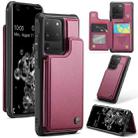For Samsung Galaxy S20 Ultra CaseMe C22 Card Slots Holder RFID Anti-theft Phone Case(Wine Red) - 1