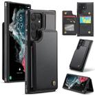 For Samsung Galaxy S22 Ultra 5G CaseMe C22 Card Slots Holder RFID Anti-theft Phone Case(Black) - 1