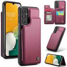 For Samsung Galaxy A13 5G CaseMe C22 Card Slots Holder RFID Anti-theft Phone Case(Wine Red) - 1