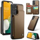 For Samsung Galaxy A13 5G CaseMe C22 Card Slots Holder RFID Anti-theft Phone Case(Brown) - 1