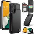 For Samsung Galaxy A13 5G CaseMe C22 Card Slots Holder RFID Anti-theft Phone Case(Black) - 1