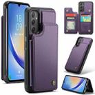 For Samsung Galaxy A34 5G CaseMe C22 Card Slots Holder RFID Anti-theft Phone Case(Purple) - 1