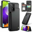 For Samsung Galaxy A52 4G/5G/A52s 5G CaseMe C22 Card Slots Holder RFID Anti-theft Phone Case(Black) - 1