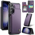 For Samsung Galaxy S23 FE 5G CaseMe C22 Card Slots Holder RFID Anti-theft Phone Case(Purple) - 1