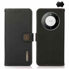 For Huawei Mate 60 KHAZNEH Custer Genuine Leather RFID Phone Case(Black) - 1