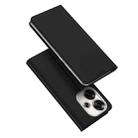 For Xiaomi Poco F6 5G / Redmi Turbo 3 DUX DUCIS Skin Pro Series Flip Leather Phone Case(Black) - 1