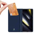 For Xiaomi Poco F6 5G / Redmi Turbo 3 DUX DUCIS Skin Pro Series Flip Leather Phone Case(Blue) - 3