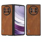 For Huawei Mate X5 ABEEL Retro Texture PU Phone Case(Brown) - 1