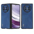 For Huawei Mate X5 ABEEL Retro Texture PU Phone Case(Blue) - 1
