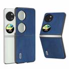 For Huawei P60 Pocket ABEEL Retro Texture PU Phone Case(Blue) - 1