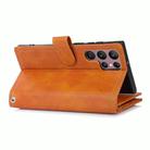 For Samsung Galaxy Note20 Wristband Card Slot Leather Phone Case(Brown) - 5