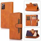 For Samsung Galaxy Note20 Ultra Wristband Card Slot Leather Phone Case(Brown) - 1