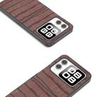 For Huawei nova Flip ABEEL Crocodile Texture Genuine Leather Phone Case(Brown) - 3