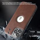 For iPhone 15 Electroplated Leather Texture PU + PC Phone Case(Purple) - 5