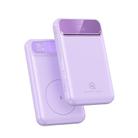 USAMS US-CD214 PB72 PD20W+QC3.0 Digital Display Magnetic Wireless Charging Power Bank 10000mAh(Purple) - 1