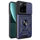 For Xiaomi 13T/13T Pro/Redmi K60 Ultra Sliding Camera Cover Design TPU Hybrid PC Phone Case(Blue) - 1