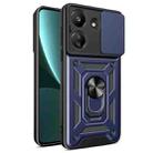For Xiaomi Redmi 13C 4G Sliding Camera Cover Design TPU Hybrid PC Phone Case(Blue) - 1