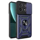 For Xiaomi Poco X6 Pro Sliding Camera Cover Design TPU Hybrid PC Phone Case(Blue) - 1