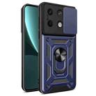 For Xiaomi Redmi Note 13 5G Sliding Camera Cover Design TPU Hybrid PC Phone Case(Blue) - 1